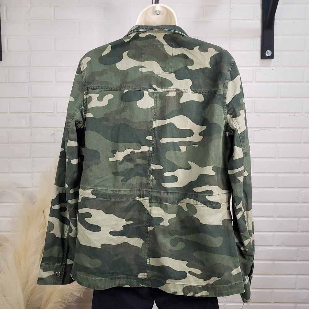 CL🚨 Love Tree Camo Utility Jacket size Medium Green - Picture 6 of 9